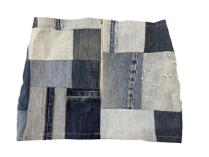 Patchwork Mini Skirt